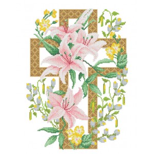 ХВВ-097. Схема для вишивки бісером Великодній рушник