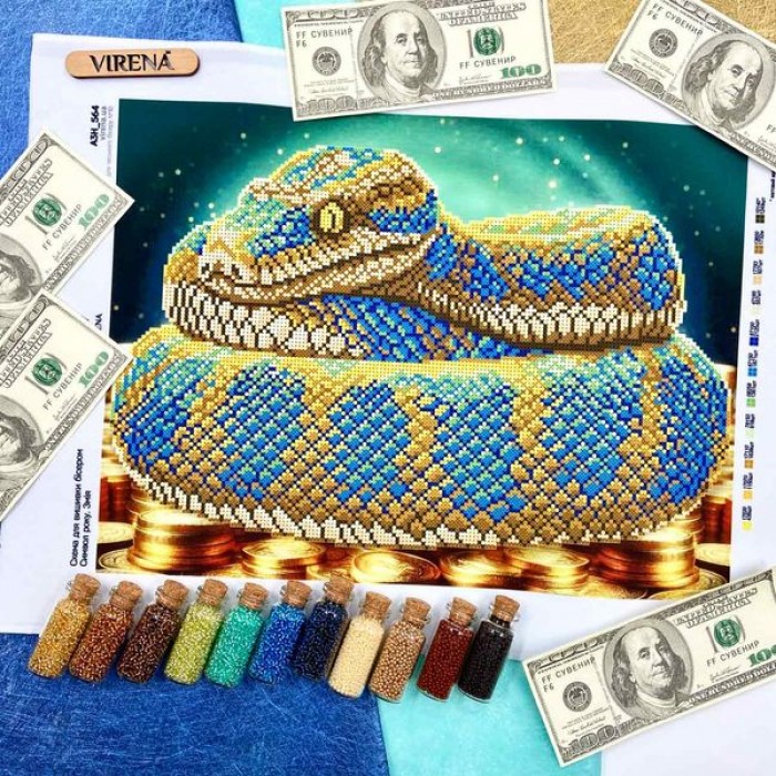 Схема для вишивки бісером "Символ року. Змія" А3Н-564 (А3Н-564)