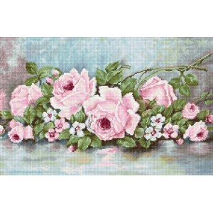 B584 Троянди. Набір для вишивки хрестиком Luca-S