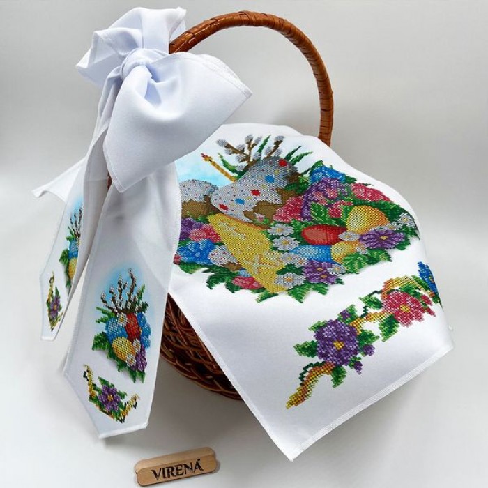 Рушник для вишивки бісером на пасхальний кошик РКВ-082 (РКВ-082)