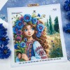 Квадрат "Дівчинка з волошками" КВ 3009 (КВ 3009)