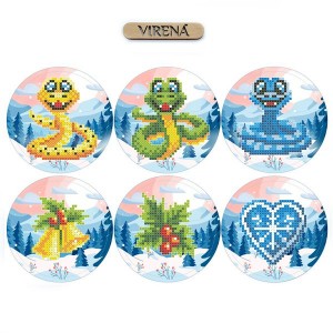 Заготовка для створення новорічних іграшок "Символ року Змія" (А4Н-608)