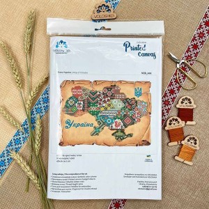 Карта України для вишивки нитками (VCB-002)