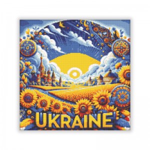 Алмазна вишивка (набір) "Ukraine 40x40" (DM-461)