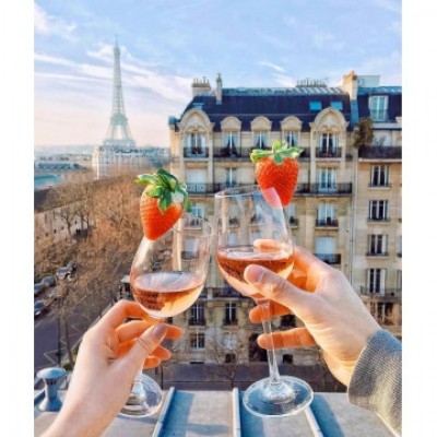 Алмазна мозаїка 40х50 "Тільки ми і Париж" SP077