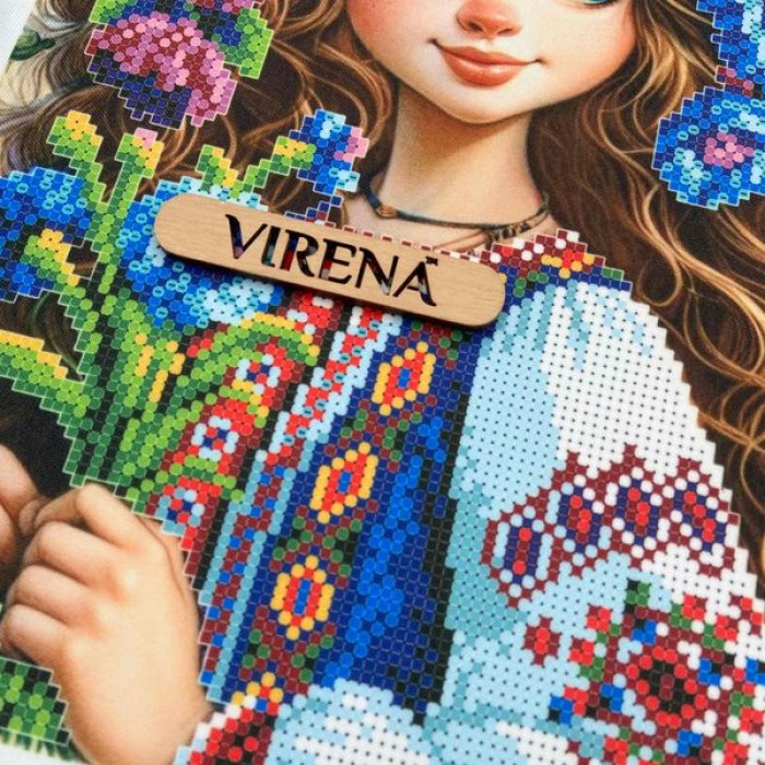 Квадрат "Дівчинка з волошками" КВ 3009 (КВ 3009)