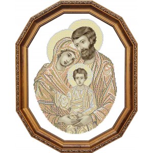 СС-с-2 Святе сімейство (сепія-2). Схема для вишивки бісером