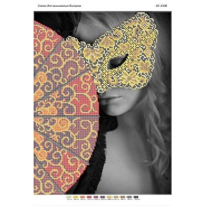 БС-3108 Дівчина-загадка. Схема для вишивки бісером