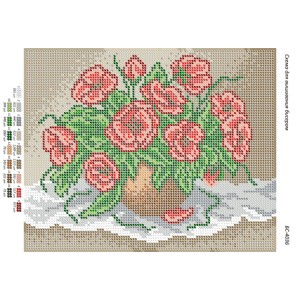 БС-4036 Маки. Схема для вишивки бісером