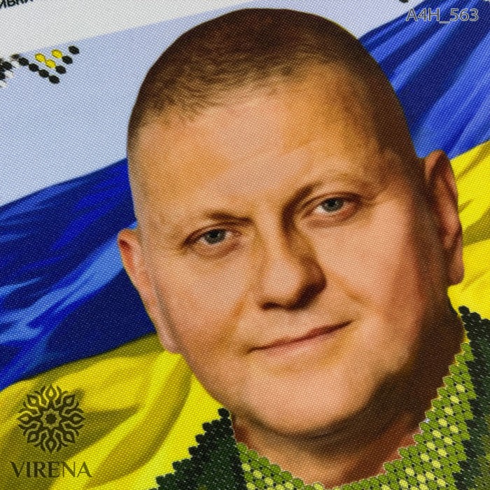 Схема для вишивки бісером "Залужний Валерій Федорович - головнокомандувач ЗСУ" (А4Н-563)