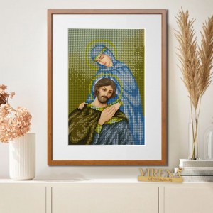 Схема для вишивки бісером "Св. подружжя Петро і Февронія - покровителі сім'ї і шлюбу" (А4Р-074)