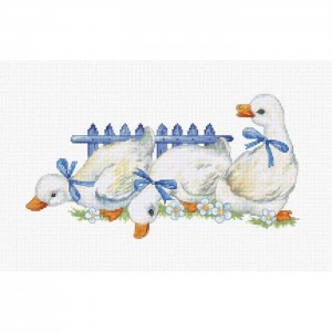 B1143 Три гуски. Luca-S. Набір для вишивки нитками