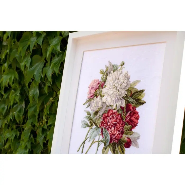 B2355 Півонії. Luca-S. Набір для вишивки хрестиком