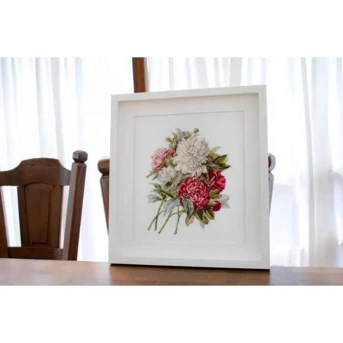 B2355 Півонії. Luca-S. Набір для вишивки хрестиком