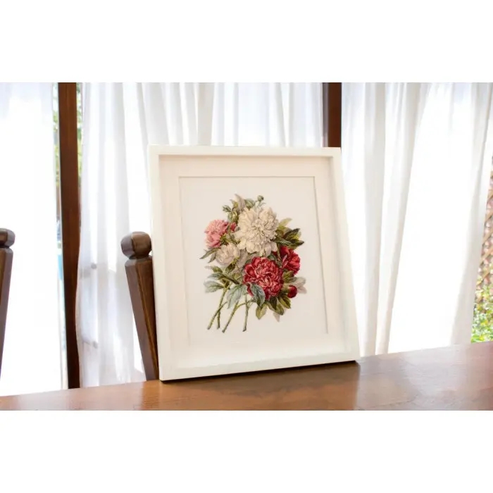 B2355 Півонії. Luca-S. Набір для вишивки хрестиком