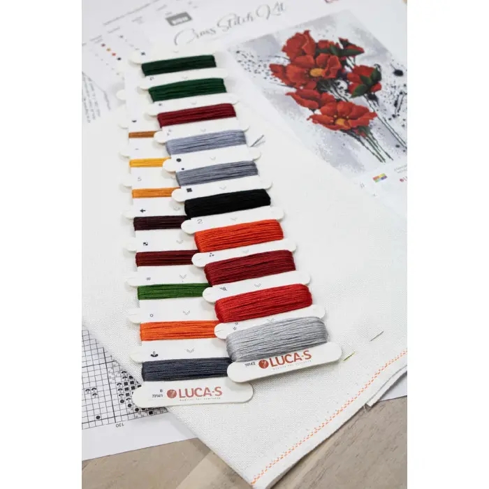 B7014 Маки. Luca-S. Набір для вишивки хрестиком