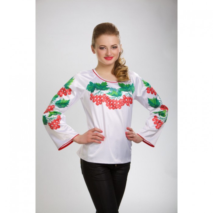 Заготовка жіночої вишиванки "Калина" для вишивки бісером (БЖ037кБнннн)