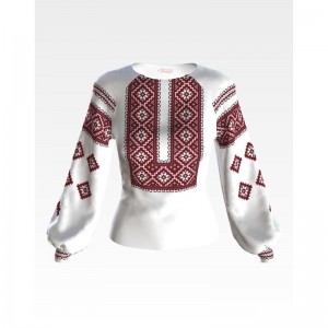 Заготовка жіночої вишиванки "Старовинний орнамент" для вишивки бісером (БЖ068кБнннн)