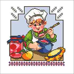 ВК-01 Весела кухня. Схема для вишивки бісером