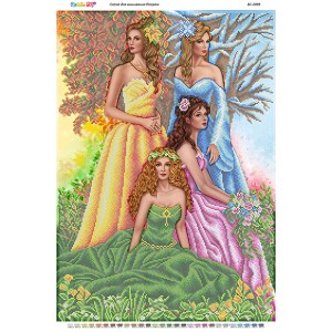 БС-2099 Пори року. Схема для вишивки бісером