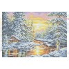БС-2125 Зимовий пейзаж І (частк. вишивка). Схема для вишивки бісером