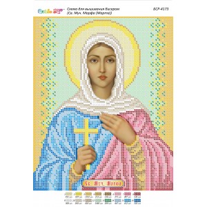 БСР-4173 Св. Муч. Марфа (Марта). Схема для вишивки бісером