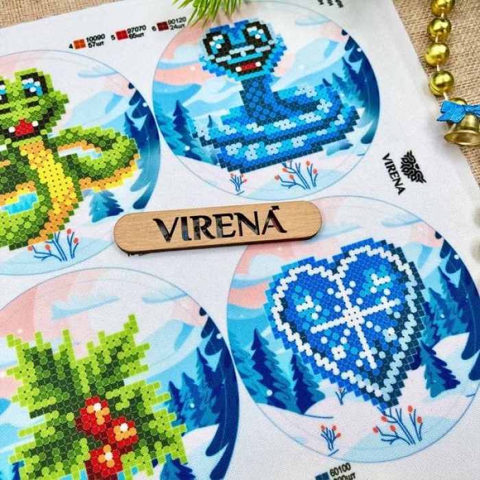 Заготовка для створення новорічних іграшок "Символ року Змія" (А4Н-608)