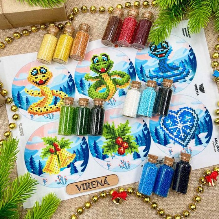 Заготовка для створення новорічних іграшок "Символ року Змія" (А4Н-608)