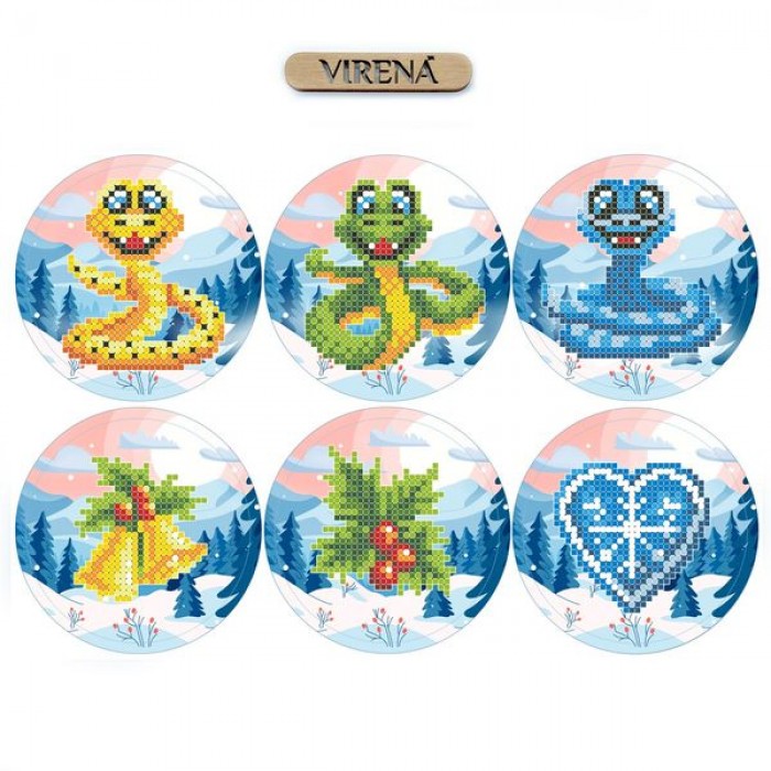 Заготовка для створення новорічних іграшок "Символ року Змія" (А4Н-608)