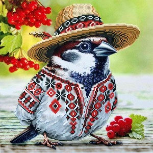 Квадрат "Горобець в вишиванці" КВ 3008 (КВ 3008)