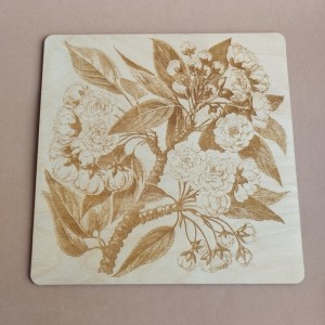 Квадратна дерев'яна кришка до багатоярусного органайзера (060431)