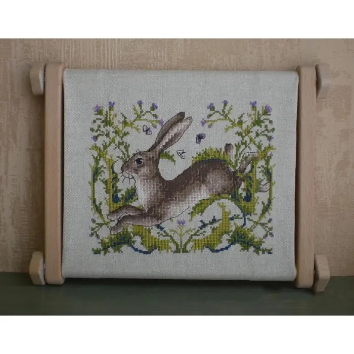 К-147А Заєць. Мережка. Набір для вишивки хрестиком на Aida 16