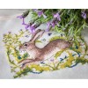 К-147А Заєць. Мережка. Набір для вишивки хрестиком на Aida 16