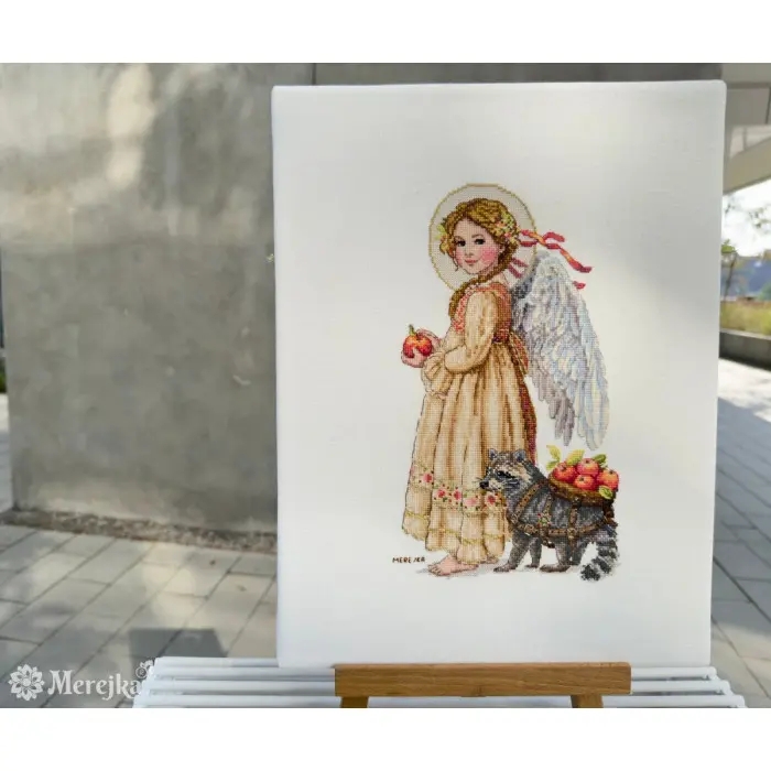 К-259В Час збору яблук. Мережка. Набір для вишивки хрестиком на рівномірці