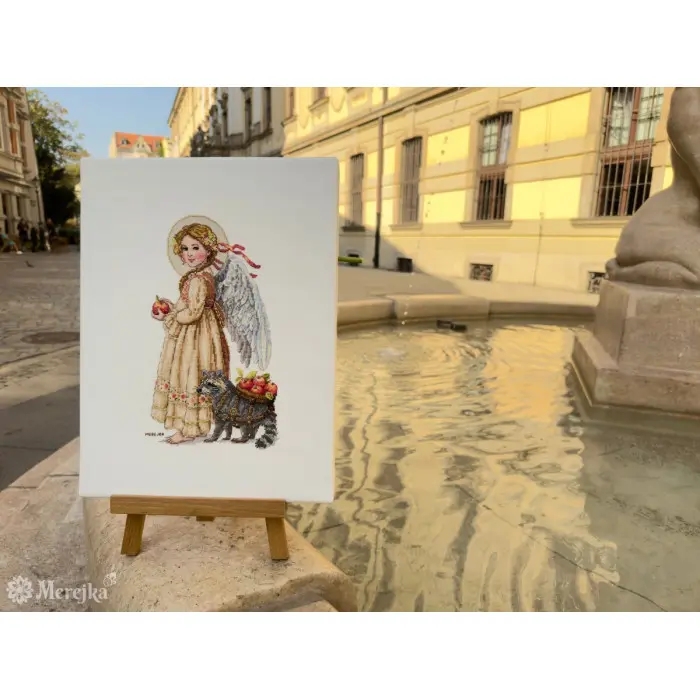 К-259В Час збору яблук. Мережка. Набір для вишивки хрестиком на рівномірці