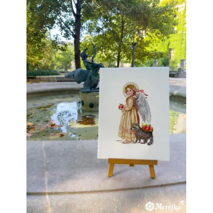 К-259В Час збору яблук. Мережка. Набір для вишивки хрестиком на рівномірці