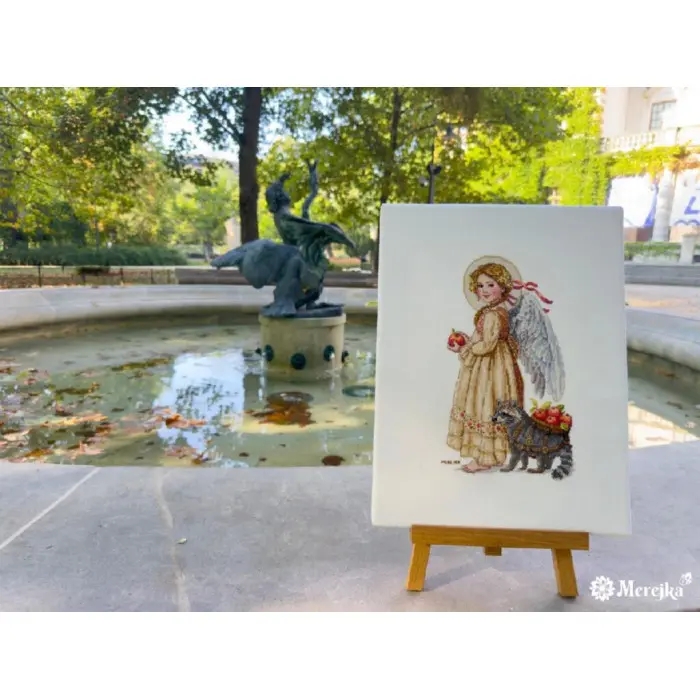 К-259В Час збору яблук. Мережка. Набір для вишивки хрестиком на рівномірці