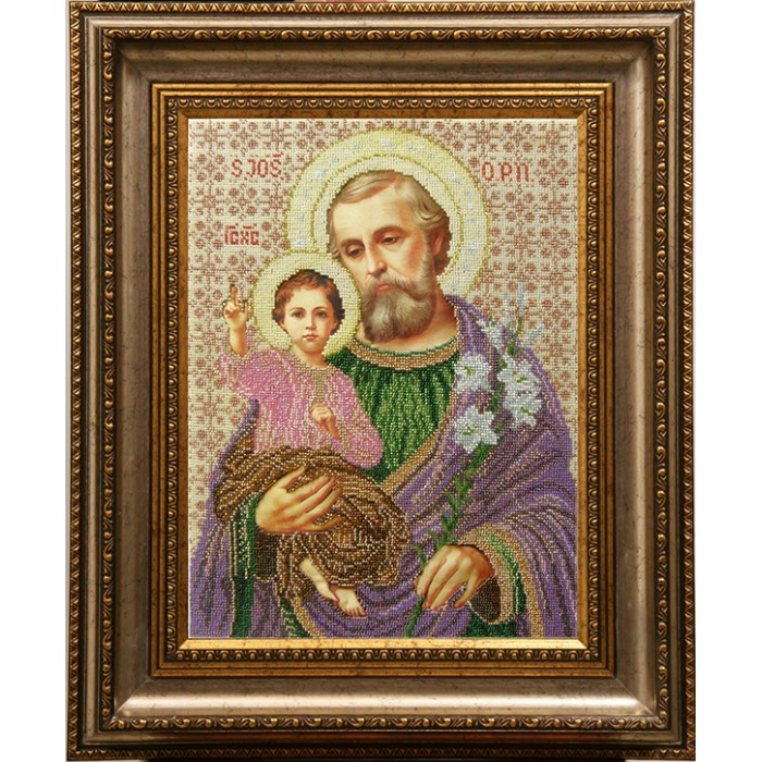 СЙІ Святий Йосиф з Ісусом. Схема для вишивки бісером