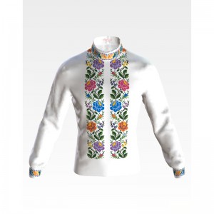 Заготовка чоловічої вишиванки "Одеська троянда" для вишивки бісером (СЧ054кБнннн)