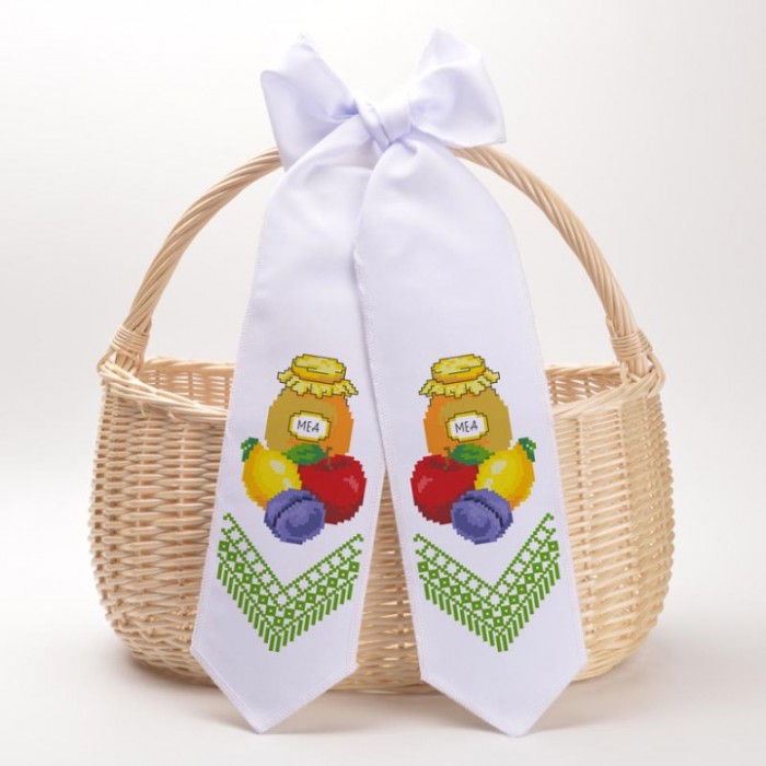 Схема Спасівський бант для вишивки бісером і нитками на тканині (ТР-566)