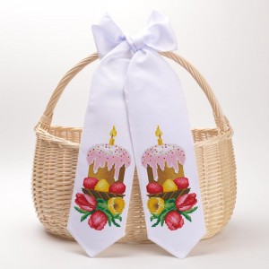 Схема Великодній бант для вишивки бісером і нитками на тканині (ТР-821)