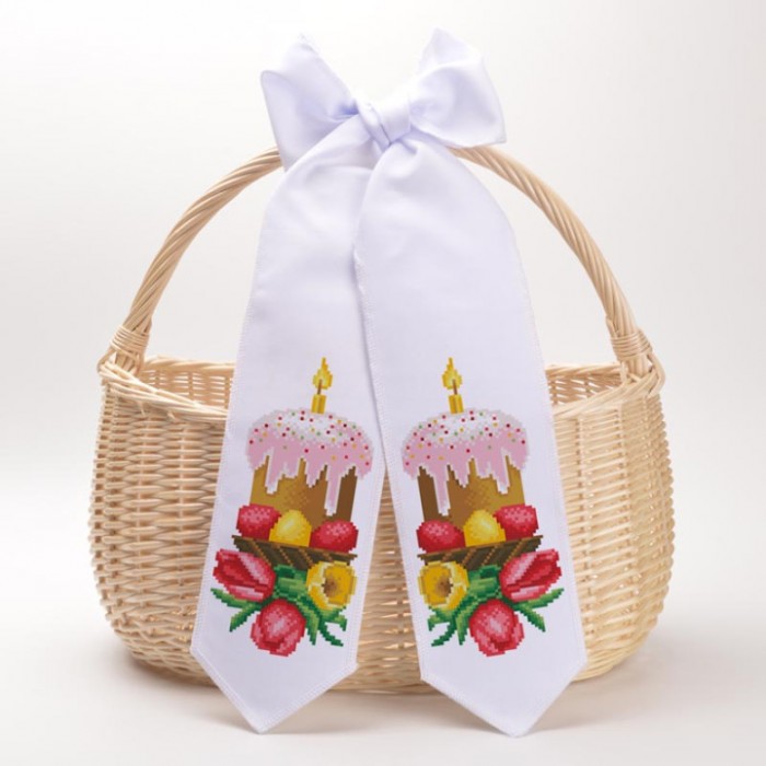 Схема Великодній бант для вишивки бісером і нитками на тканині (ТР-821)