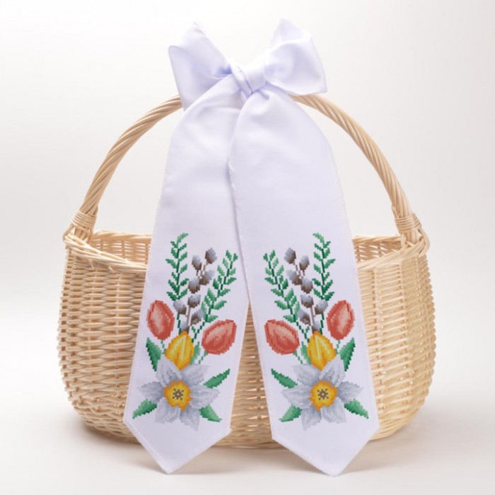 Схема Великодній бант для вишивки бісером і нитками на тканині (ТР-852)