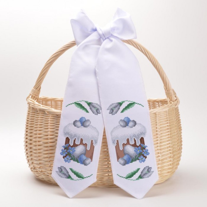 Схема Великодній бант для вишивки бісером і нитками на тканині (ТР-855)