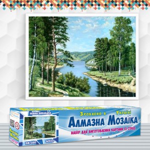 Алмазна вишивка (набір) "Лісова ріка" (DM-020)