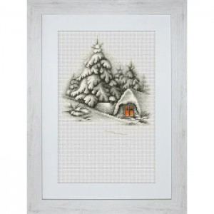 B2279 Зимовий пейзаж. Luca-S. Набір для вишивання нитками