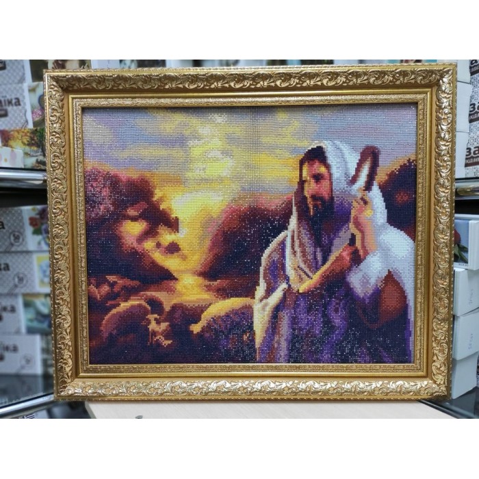 Набір для алмазної мозаїки ColorArt Ікона "Ісус добрий пастир" 40х50см SP015