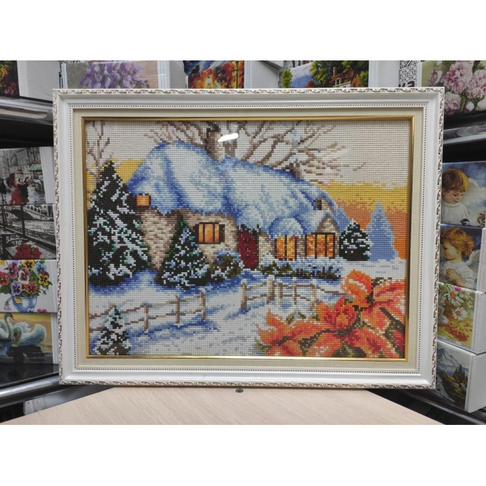 Набір алмазної мозаїки ColorArt 30х40см "Зимовий пейзаж" ST440