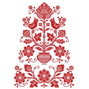 Весільний рушник "Дерево життя" СВРг-23. Схема для вишивки бісером