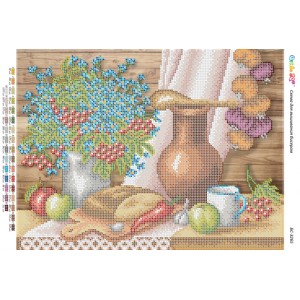 БС-3265 Сільський натюрморт. Схема для вишивки бісером